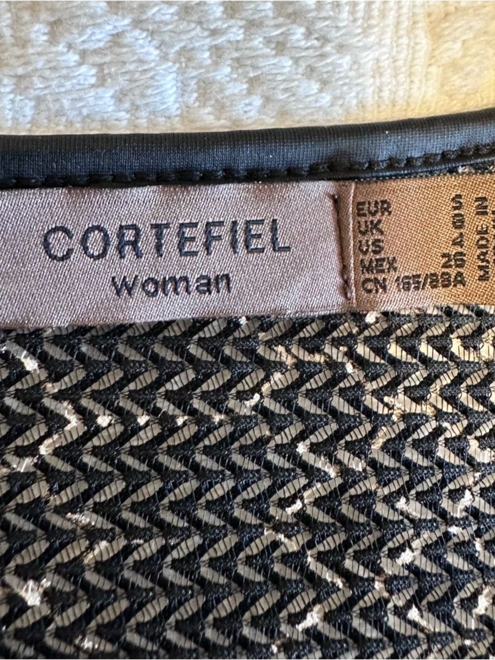 Cortefiel Semi Sheer Blouse Size Small 4 - Picture 3 of 6